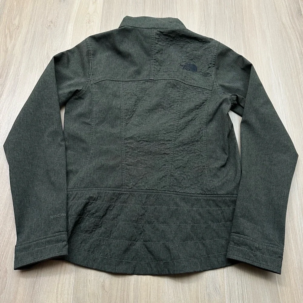 North Face Jacket Womens SMALL Calentito 2 Windwall Soft Shell Gorpcore Green
